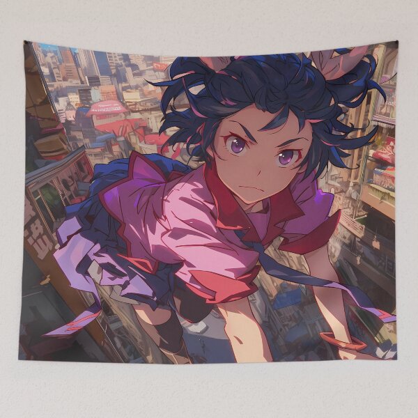 Item preview, Tsukihi Araragi Anime Bakemonogatari Youthful Sky Bright designed and sold by CarlosBender.