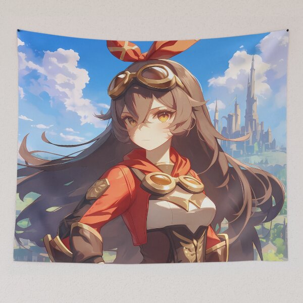 Item preview, Amber Genshin Impact Anime Adventure Fantasy Mondstadt Warm Color designed and sold by CarlosBender.
