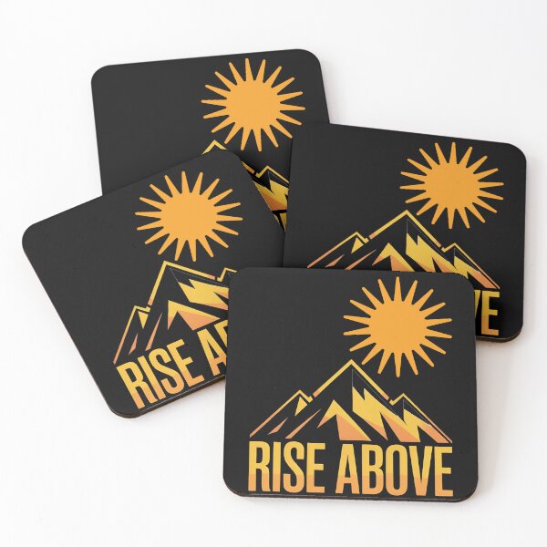 Item preview, Rise Above Mountain Sunrise Motivation designed and sold by positive vibes.