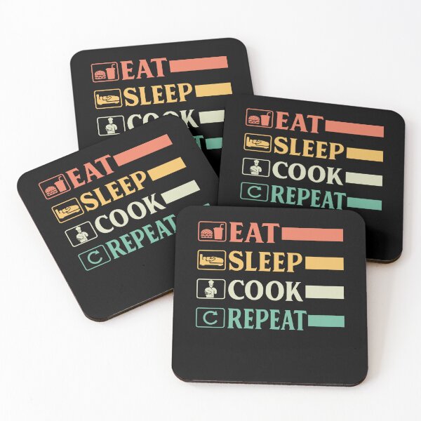 Item preview, Funny Chef Head Chef Baker Chef Eat Sleep Cook Repeat designed and sold by farhanhafeez.