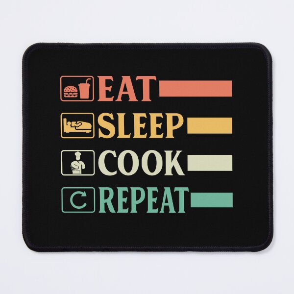 Item preview, Funny Chef Head Chef Baker Chef Eat Sleep Cook Repeat designed and sold by farhanhafeez.