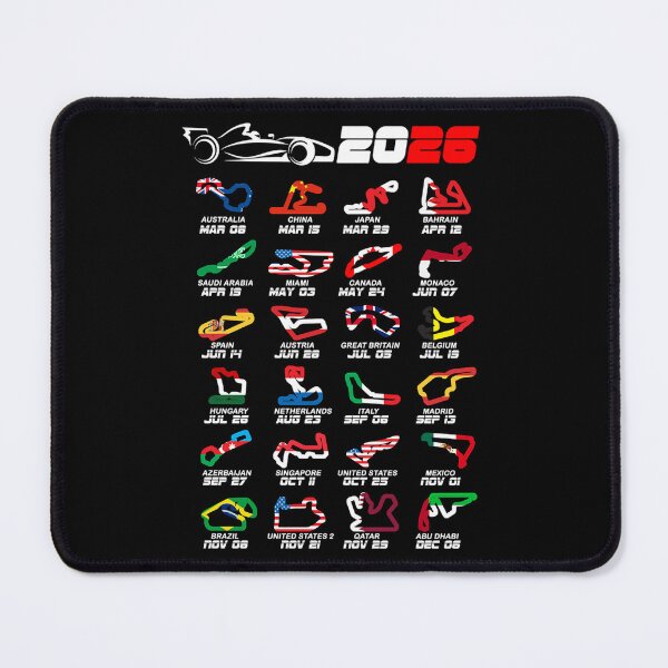 Item preview, Calendar Formula Race Cars 2026 Circuits Colors V2 designed and sold by benja-art.