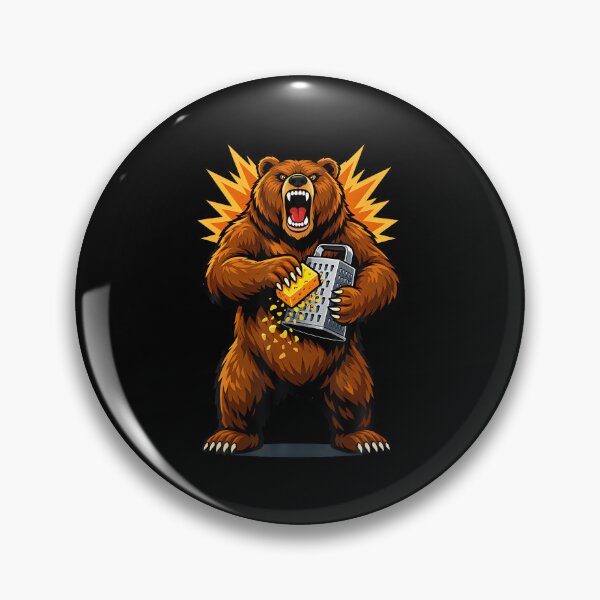 Item preview, Angry Bear Grating Cheese Grater Hater designed and sold by puzchresta.