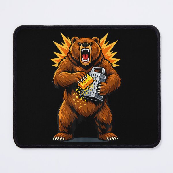 Item preview, Angry Bear Grating Cheese Grater Hater designed and sold by puzchresta.