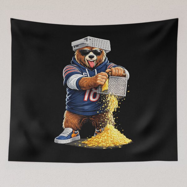 Item preview, Bear With Cheese Grater Hat And Sunglasses designed and sold by puzchresta.