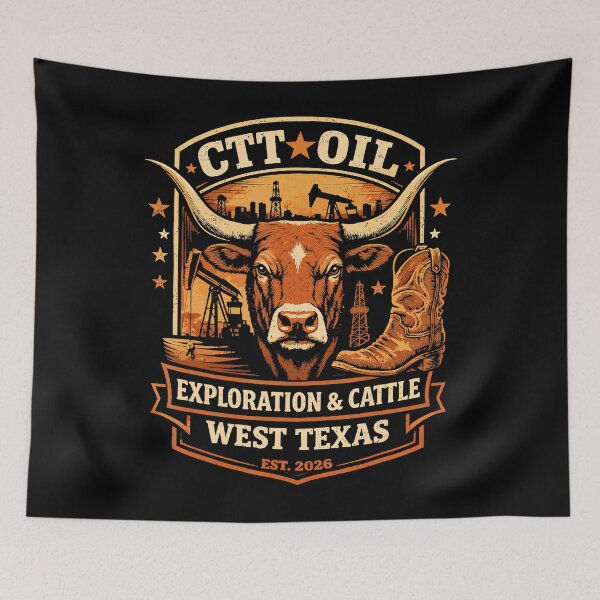 Item preview, Ctt Oil Exploration  Cattle Company Texas designed and sold by puzchresta.