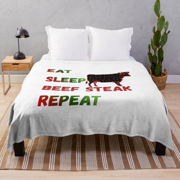 Item preview, Eat Sleep Beef Steak Repeat T-Shirt designed and sold by KapiPrint.