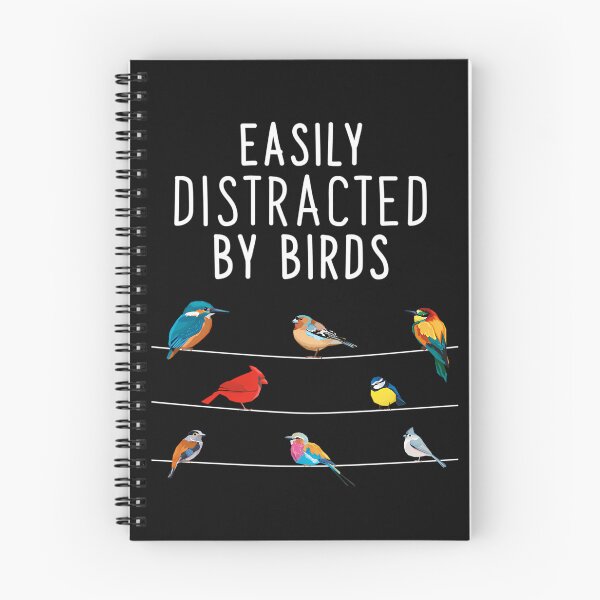 Item preview,  Easily Distracted By Birds Birthday Gift For Bird Lovers Birdwatcher  Ornithologist designed and sold by Sagittaria13.