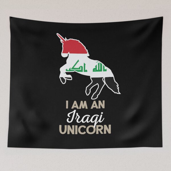 Item preview, Iraq Flag Iraqi Unicorn designed and sold by countryflags.