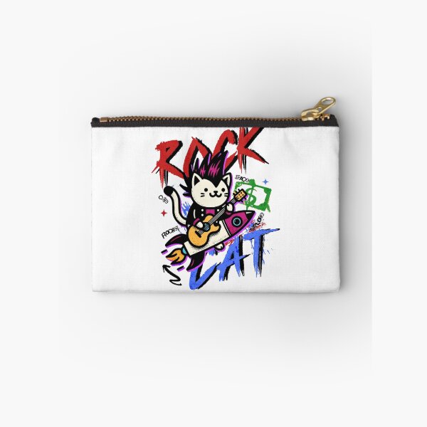 Item preview, Rock Cat Space Rebel Punk Rocker Illustration designed and sold by HorizonStores.