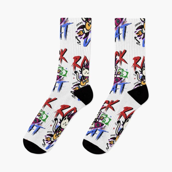 Item preview, Rock Cat Space Rebel Punk Rocker Illustration designed and sold by HorizonStores.