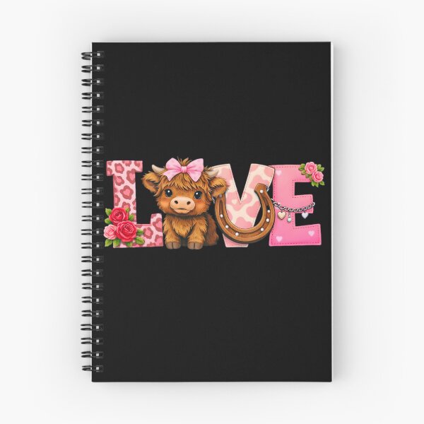 Item preview, Pink Cowprint Love Highland Calf designed and sold by designleon19.