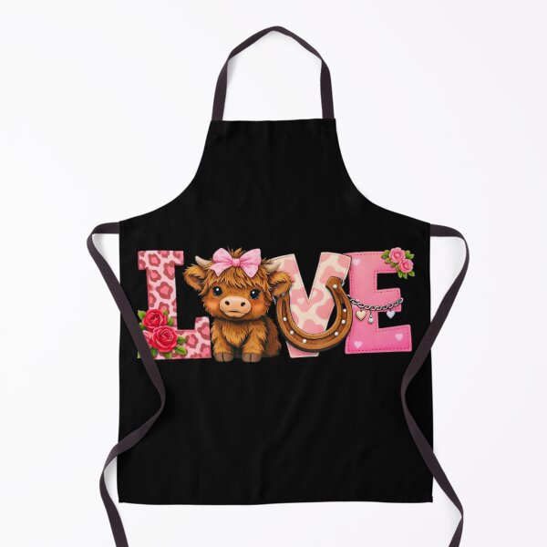 Item preview, Pink Cowprint Love Highland Calf designed and sold by designleon19.