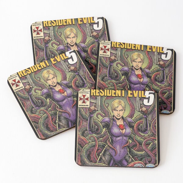 Item preview,  Resident Evil 5 Jill Valentine Comic Cover Retro Gaming Art designed and sold by Akbarudi.