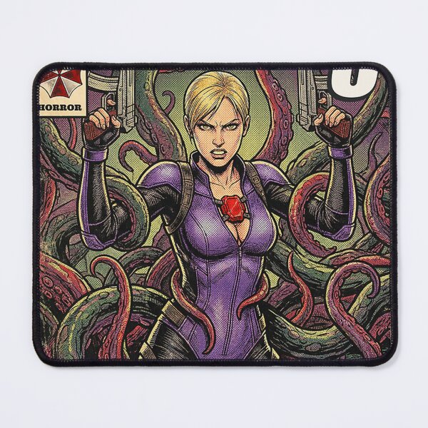 Item preview,  Resident Evil 5 Jill Valentine Comic Cover Retro Gaming Art designed and sold by Akbarudi.