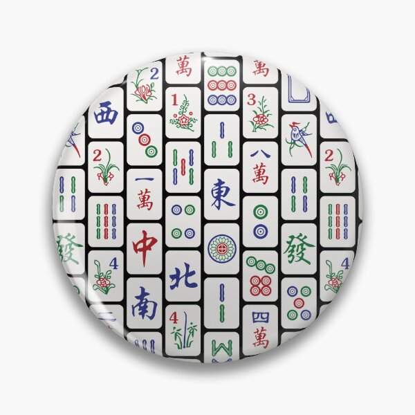 Item preview, Traditional Mahjong Tiles In Neat Pattern Version 1 designed and sold by teeworthy.