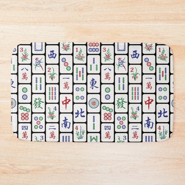 Item preview, Traditional Mahjong Tiles In Neat Pattern Version 1 designed and sold by teeworthy.