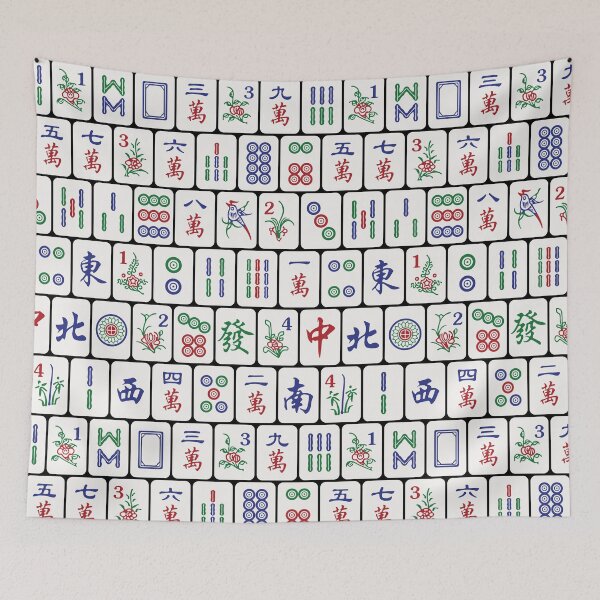 Item preview, Traditional Mahjong Tiles In Neat Pattern Version 2 designed and sold by teeworthy.