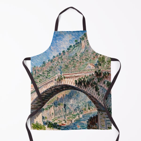 Item preview, Bridge at Dolceacqua - A Serene Glimpse of Mediterranean Tranquility designed and sold by artdesignsnow.