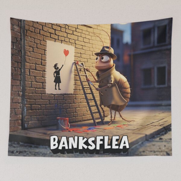 Item preview, BanksFlea - Funny Anonymous Street Artist designed and sold by FleaNomenon.