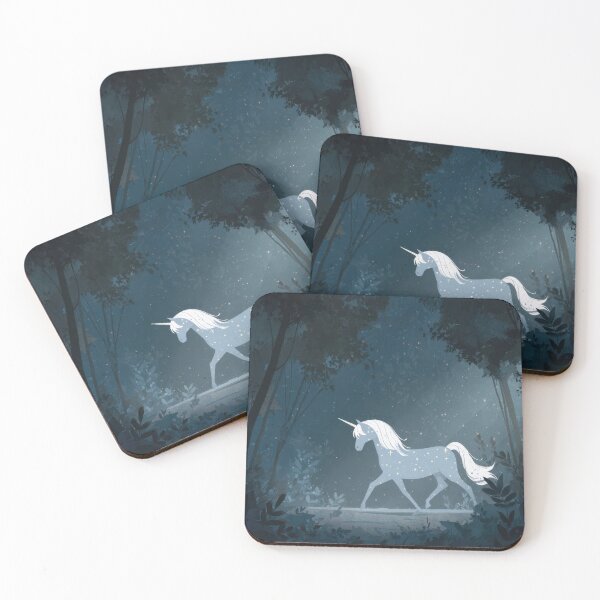 Item preview, Unicorn walks dark forest designed and sold by anytka.
