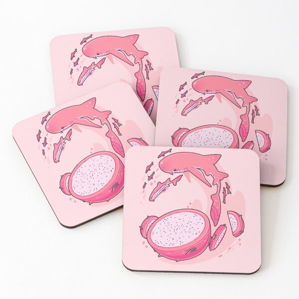 Item preview, Dragonfruit Shark illustration designed and sold by SilAchan.