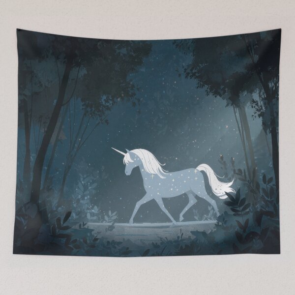 Item preview, Unicorn walks dark forest designed and sold by anytka.
