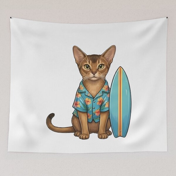 Item preview, Surfer Cat Hawaii designed and sold by k3rstman1.