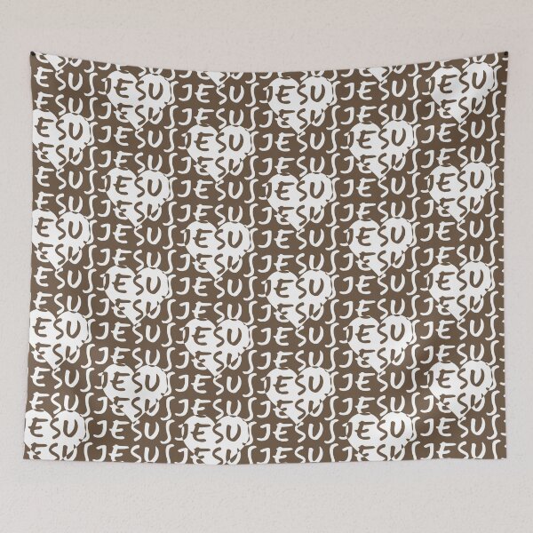 Item preview, Repetitive pattern Jesus & Love Heart Christian Faith John 3:16 | white designed and sold by ZechJohnRB.