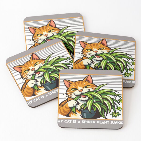 Item preview, My Cat Is A Spider Plant Junkie – Funny Cat & Houseplant Humor designed and sold by SP Motif.