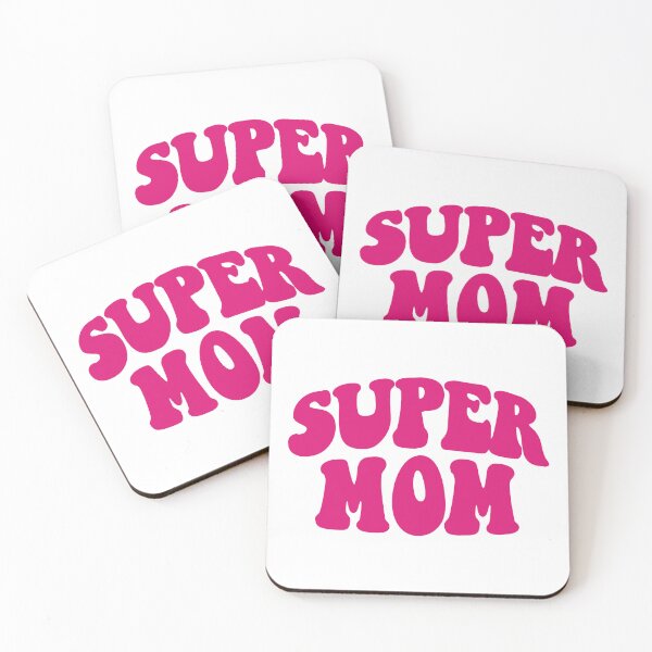 Item preview, SUPER MOM pink designed and sold by hejlele.