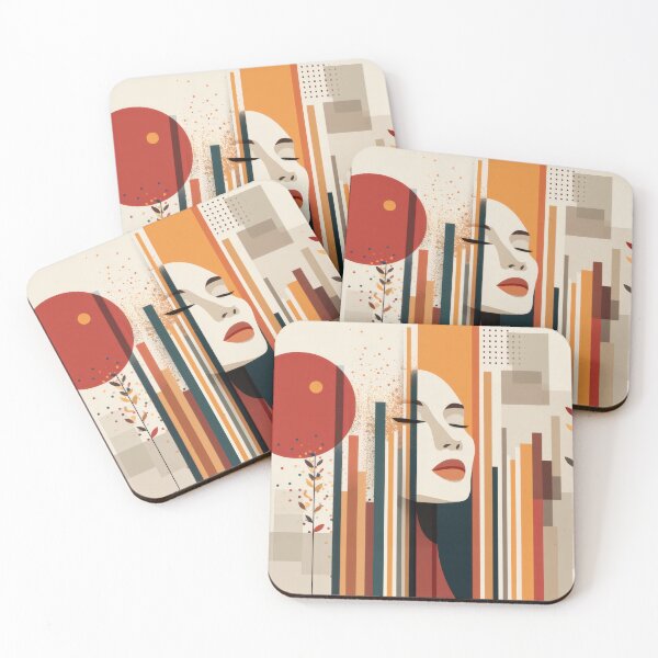 Item preview, Art of a woman with abstract shapes designed and sold by anytka.