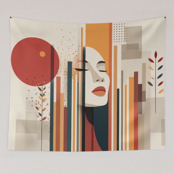 Item preview, Art of a woman with abstract shapes designed and sold by anytka.