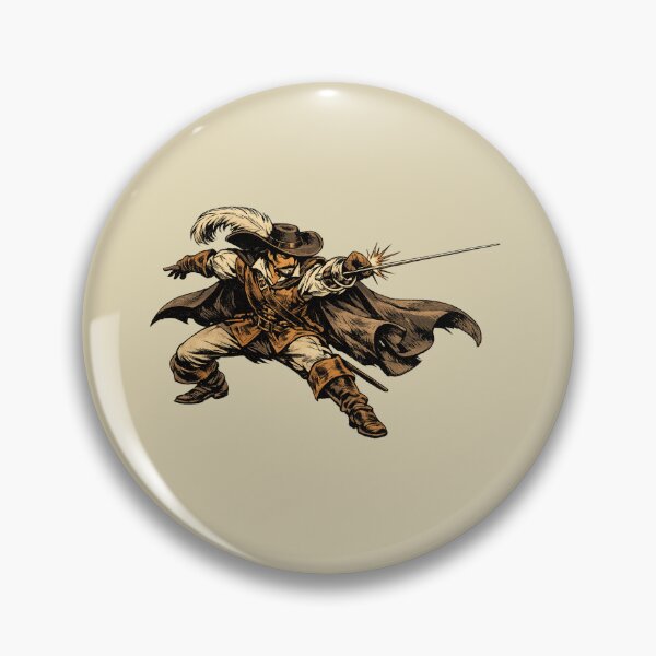 Item preview, Vintage Musketeer Parry designed and sold by ChillCharmStudio.