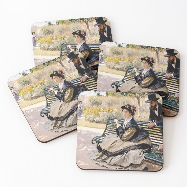 Item preview, Camille Monet on a Garden Bench - A Serene Portrait of Domestic Bliss designed and sold by artdesignsnow.