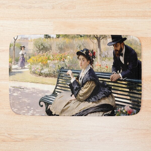 Item preview, Camille Monet on a Garden Bench - A Serene Portrait of Domestic Bliss designed and sold by artdesignsnow.
