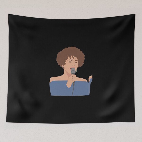 Item preview, Whitney Houston Lineless Illustration designed and sold by dsxclothing.