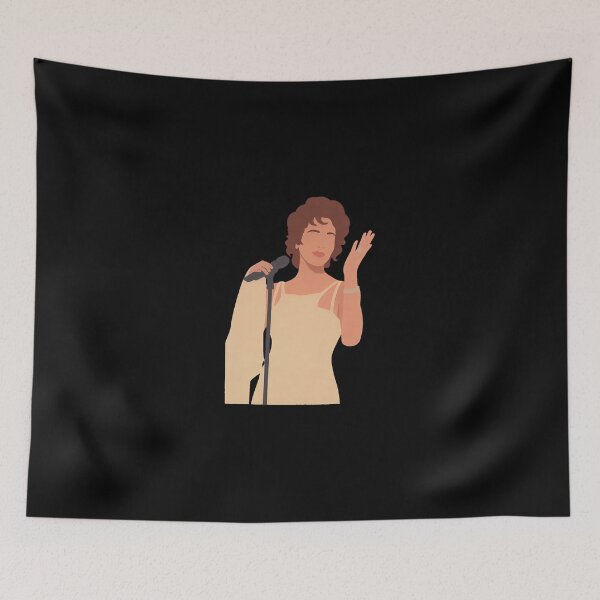 Item preview, Whitney Houston Lineless Illustration designed and sold by dsxclothing.