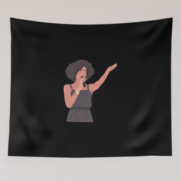 Item preview, Whitney Houston Lineless Illustration designed and sold by dsxclothing.
