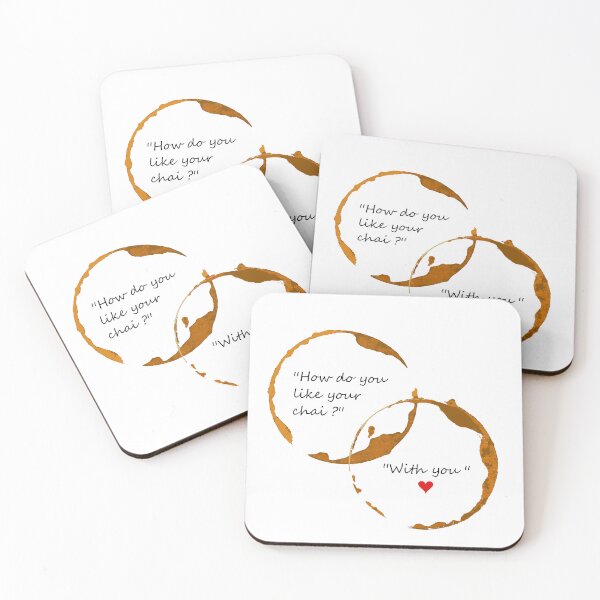 Item preview, Valentine Greeting Card – How Do You Like Your Chai? With You Love Card designed and sold by Sketchbook Studio by Aqsaa.