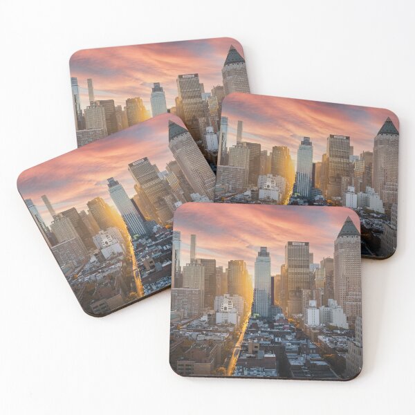 Item preview, Manhattan Skyline Sunset – Golden Hour New York City designed and sold by Mauswohn.