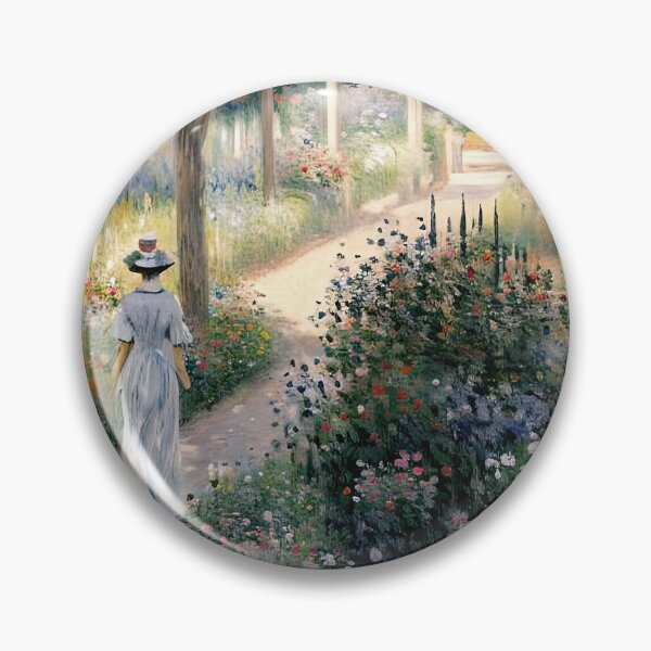 Item preview, Camille Monet in the Garden at Argenteuil - A Serene Portrait of Domestic Bliss  designed and sold by artdesignsnow.