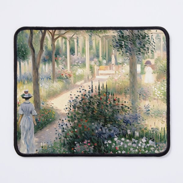 Item preview, Camille Monet in the Garden at Argenteuil - A Serene Portrait of Domestic Bliss designed and sold by artdesignsnow.