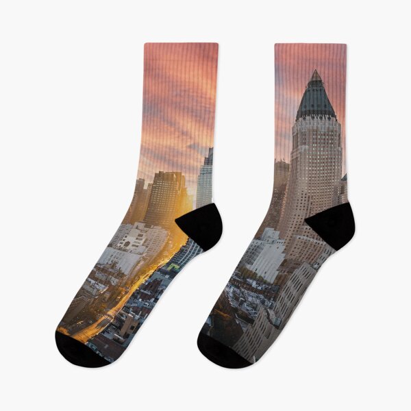 Item preview, Manhattan Skyline Sunset – Golden Hour New York City designed and sold by Mauswohn.