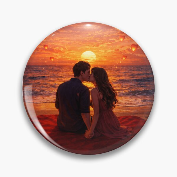 Item preview, Una pareja de enamorados se besa al atardecer designed and sold by No socks.