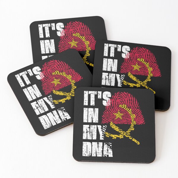 Item preview, IT'S IN MY DNA Angola Flag Roots designed and sold by CosmoKitsch.