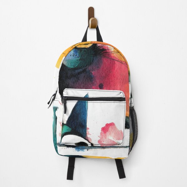 Item preview, Colorful cat in playful stance designed and sold by anytka.