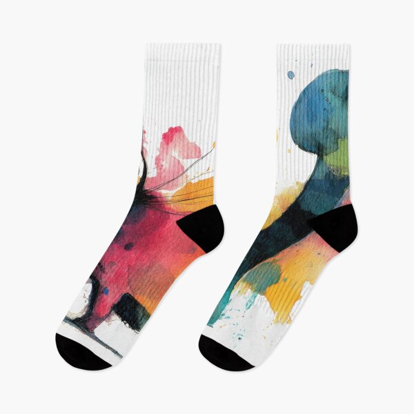 Item preview, Colorful cat in playful stance designed and sold by anytka.