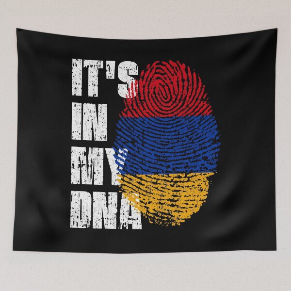 Item preview, IT'S IN MY DNA armenia Flag Roots designed and sold by CosmoKitsch.
