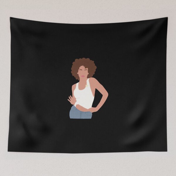 Item preview, Whitney Houston Lineless Illustration designed and sold by dsxclothing.